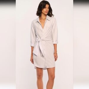 Heartloom/ Felix Shirt Dress/ MIDI/ Tie Waist/ Size US L